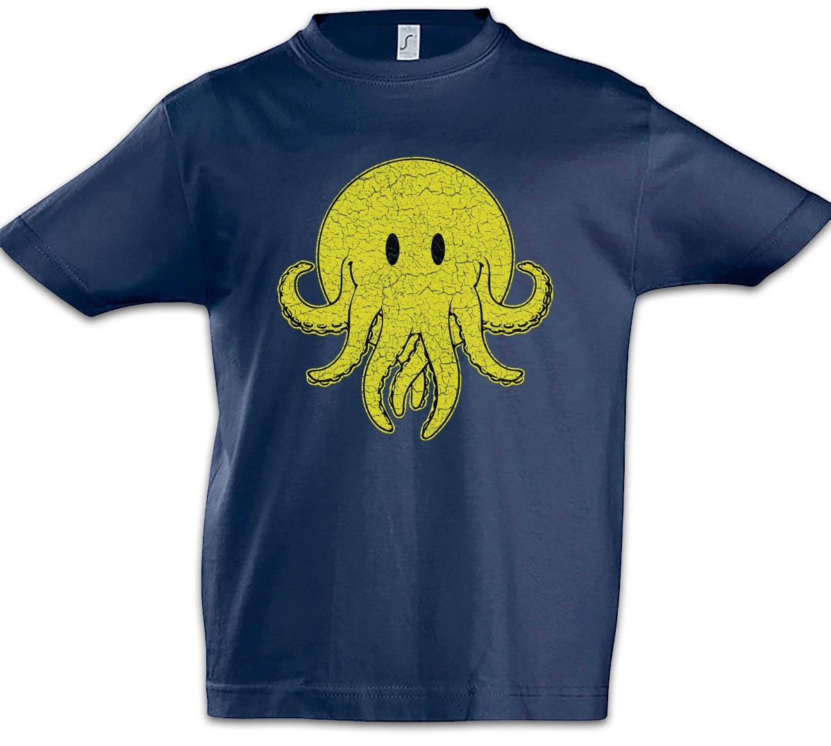 Cthulhu Smile Kids Boys T-Shirt Wars Horror Arkham HP Lovecraft Miskatonic- 150