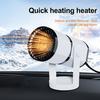 Car Heater 12V Quick Heating Cooling Fan 360 Rotary Base Universal SUV Truck Auto Portable Space Heater Cooler Windshield Defroster Defogger