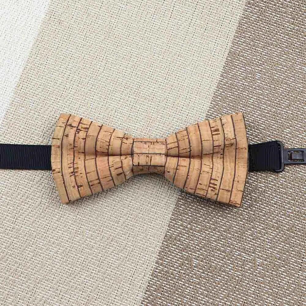 1PC, Fashion Bow Shape Bow Tie, Double Layer, Wood, Gentleman,Handmade, Butterfly,
