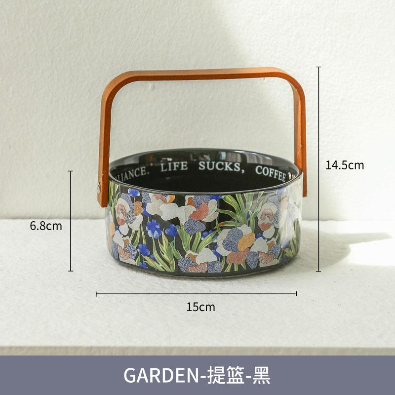 Vintage Floral Pattern Ceramic Dining Plate Steak Plate Dessert Plate Sushi Plates Mug Set Bread Basket Specialty Tableware