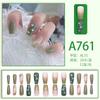 24 teile/schachtel Schnelle Nägel Verschiedene Schmetterling 3D Blumen Einfache Nail art Aufkleber Tragbare DIY Fertige Künstliche Nägel