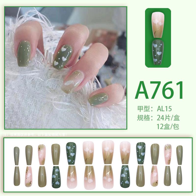 

24 шт./кор., быстрые ногти, различные бабочки, 3D цветы, простые наклейки для дизайна ногтей, носимые DIY, готовые накладные ногти