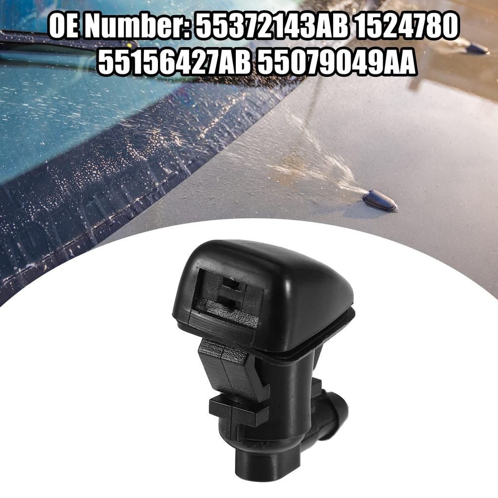 ACROPIX Car Windshield Washer Nozzles Wiper Jet Fits Jeep Grand Cherokee Black 4pcs