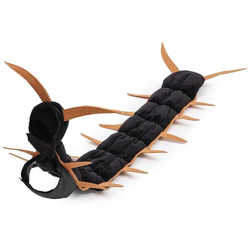 Costum de Halloween pentru Animale de Companie în Formă de Centiped, Amuzant, 3D, Insectă, Cosplay, pentru Pisică, Cățel Mic, Rochie de Petrecere, Îmbrăcăminte Ciudată și Drăguță pentru Animale de Companie free size