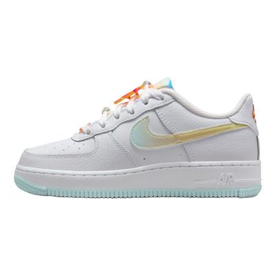 Air Force 1 LV8 GS Beach Scarpe da Ginnastica per Bambini Bianco Azzurro Ghiaccio Multicolor IB8890-191