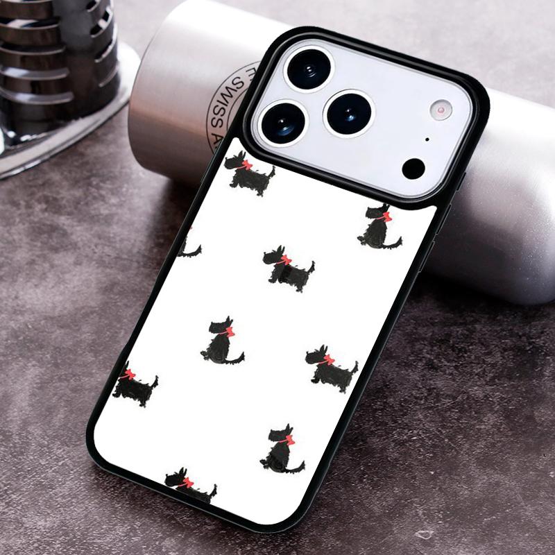 Westie Scottie Scottish Terrier Phone Case For iPhone 17,16e,15,14,13,12,11,Mini,Pro,MAX soft Silicone Cover