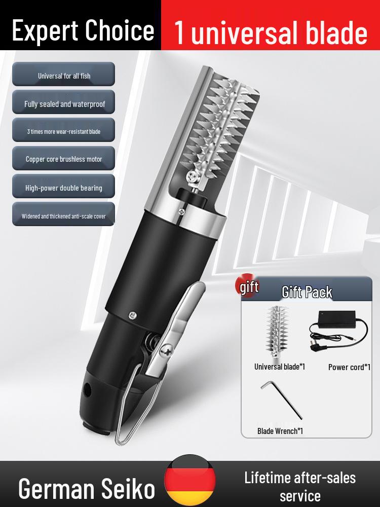 Automatisk Fiskfjällare och Skrapa i Rostfritt Stål för Hem- och Kommersiellt Bruk