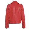Jachetă roșie din piele artificială pentru femei, primăvară, toamnă, solidă, cu fermoar, haină motociclistă, îmbrăcăminte casual pentru femei, jachete pentru motociclete