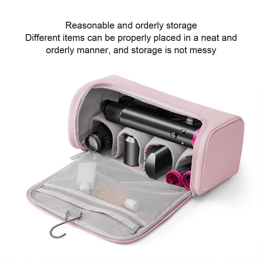 Hair Dryer Case Hideable Hanging Hook Portable Non-slip Hair Tools Pouch Water proof Large Capacity Curling Iron Storage Bag