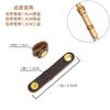 2026 Genuine Leather Strap Adjustment Buckles, Strap Shortening Clips, Fixed Fastener Accessories for Leather Handbags
