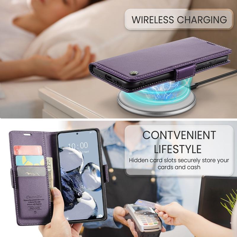 Magnetische Leder-Flip-Hülle mit Ständer und Brieftasche für XiaoMi RedMi 14C 13C 12C Note 14 13 Pro Plus 12 11 11S 10 9 10S Handyhülle