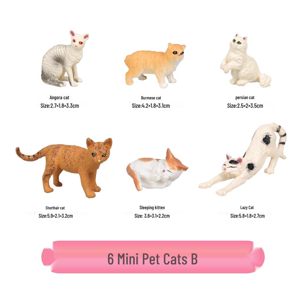 Farm Animal Figurine Set: Cow, Sheep, Chicken, Duck, Goose, Pig, Dog - Early Education Toy