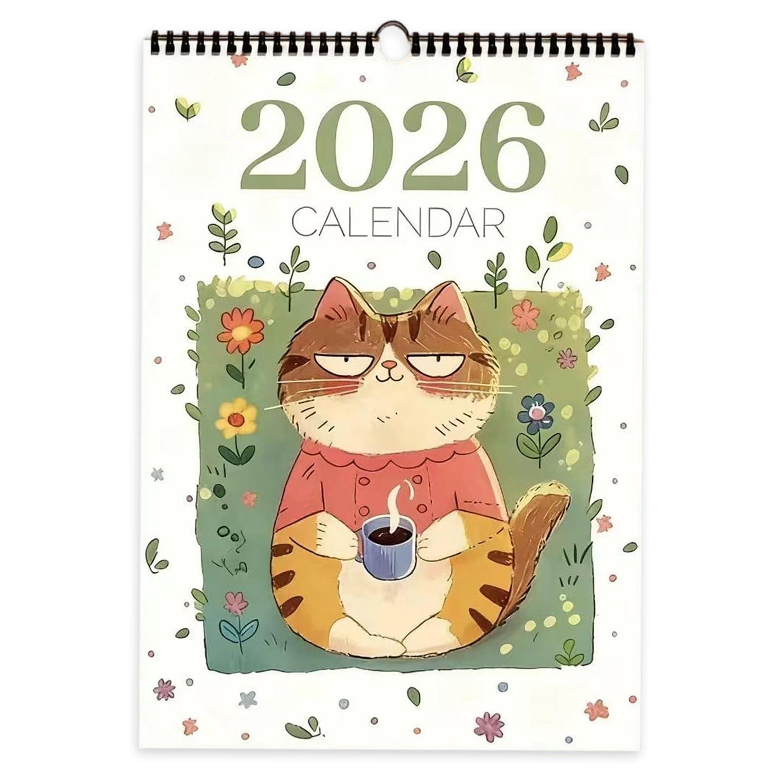 

Wall Calendar, Hand Paint Wall Planner, 12 Monthly Calendar Decoration Home Room Study School Scheduling Organization One Size