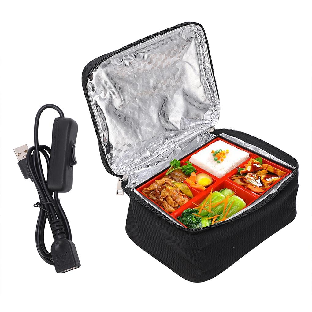 Cloth Mini Portable Food Warmer Lunch Box Electric Lunch Box Warmer Food Warmer Aluminum Film Liner