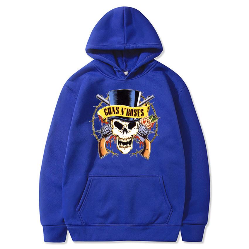 Guns N' Roses Hoodies Musik Hard Rock Band Schädel Druck Streetwear Unisex Frauen Mode Übergroßen Sweatshirts Hoodie HipHop Pullover