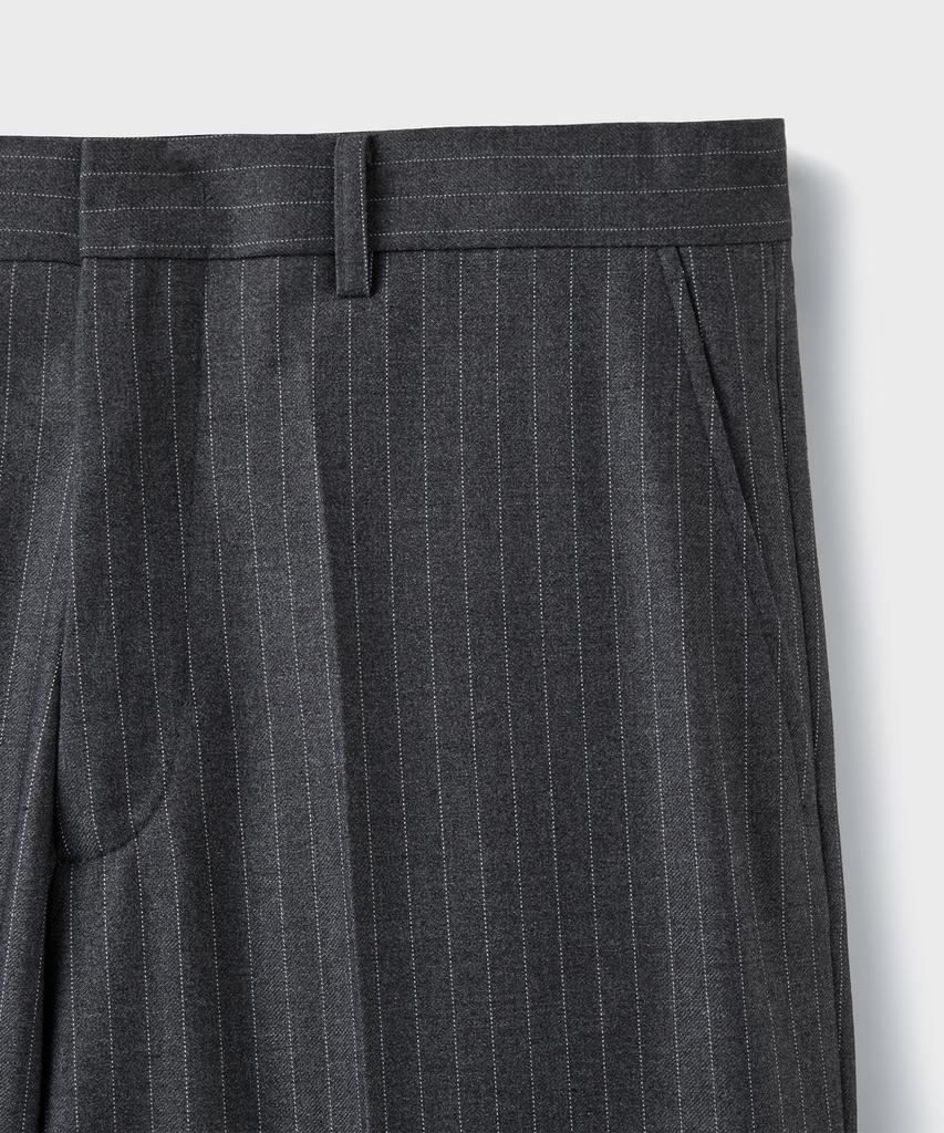 Beulaendideu Essential Wide Slacks [Gray Stripe]