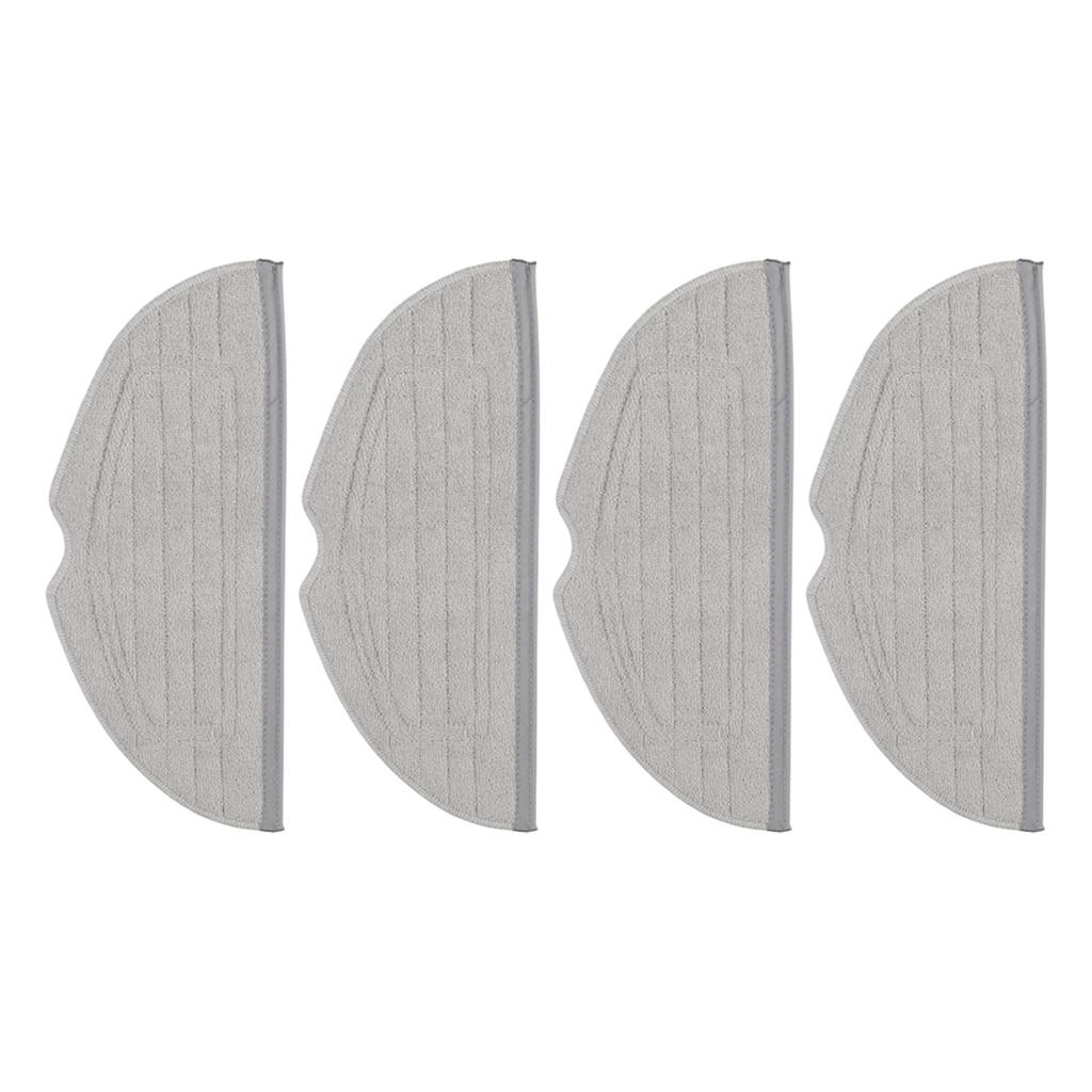 Home Cleaning Grey Robot Vacuum Accessory Robot Vacuum Mop Cloth Set Home Hygiene Microfiber Mop Cloths Efficient Mopping