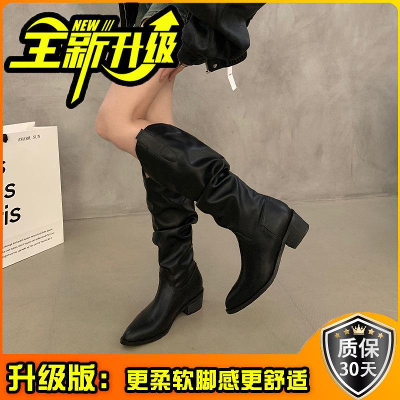 Elegant Vintage Belt Buckle Boots Women's Summer Fashion Maillard Leather Boots Fashion Boots Tide