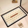 Bathroom Water Absorption, Light Luxury, High Sensory, Diatomaceous Earth Anti Slip Foot Pad, Bathroom Door Quick Drying