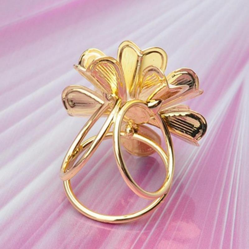 Imitation Pearl Three-ring Scarf Buckle
