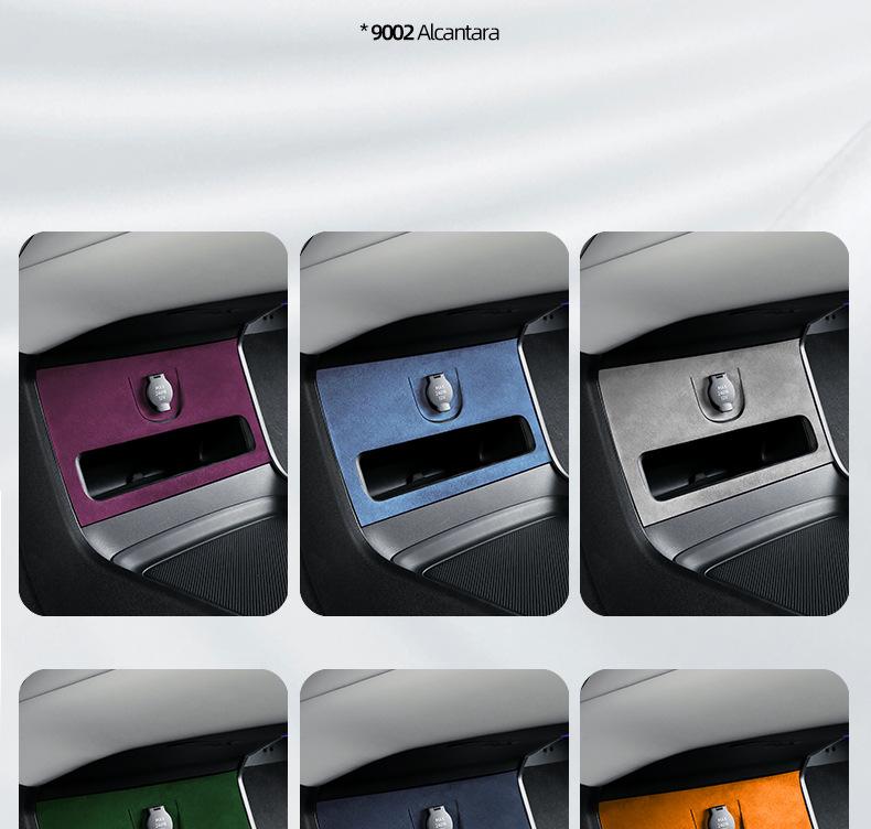 SU7 Alcantara Suede Center Console Ultra-Thin Adhesive Interior Modification Patch