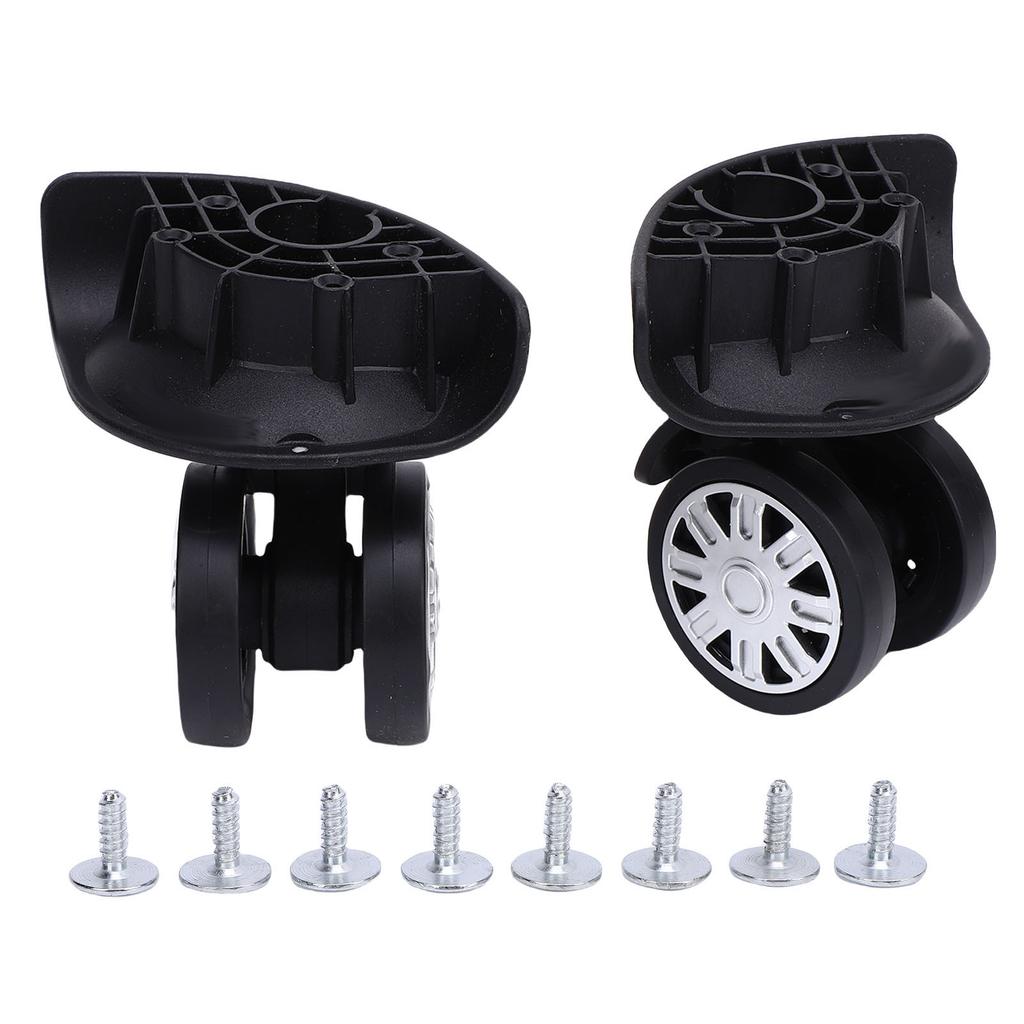 1 Pair Suitcase Wheels Silent and Wear Resisting ABS Universal Replacement Luggage Caster Kit