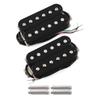 FLEOR High Output Alnico 5 Guitar Pickups, Double Coil Humbucker Pickups, Neck and Bridge Set, Black