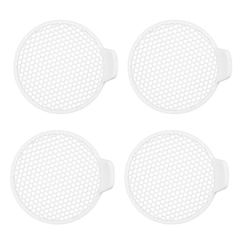 

Snap On Bathroom Drain Filter 4 Pack Hair Catcher ABS Plastic Shower Accessories for Bathtub, Sink, Kitchen, Shower