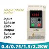 Falownik Jednofazowy Silnik 220V 0,75KW 1,5KW 2,2KW Wejście 1-fazowe 220V Wyjście 1-fazowe 220V Sterownik Prędkości Silnika