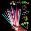 100pcs Mixed Color Glow Sticks Bracelet Necklace Set - Party Supplies & Decorations - Plastic Glow Sticks for Concerts, Festivals & Parties