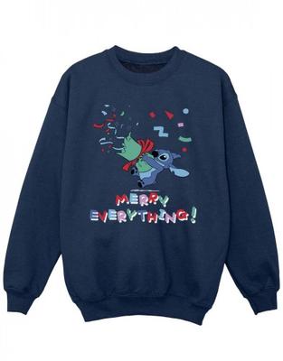 Girls Lilo And Stitch Merry Everything Sweatshirt