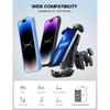 Lamicall Motorcycle Phone Mount, Bike Phone Holder - [Metal Lock] Upgrade Quick Install Handlebar Clip for Bicycle Scooter, Cell Phone Clamp for