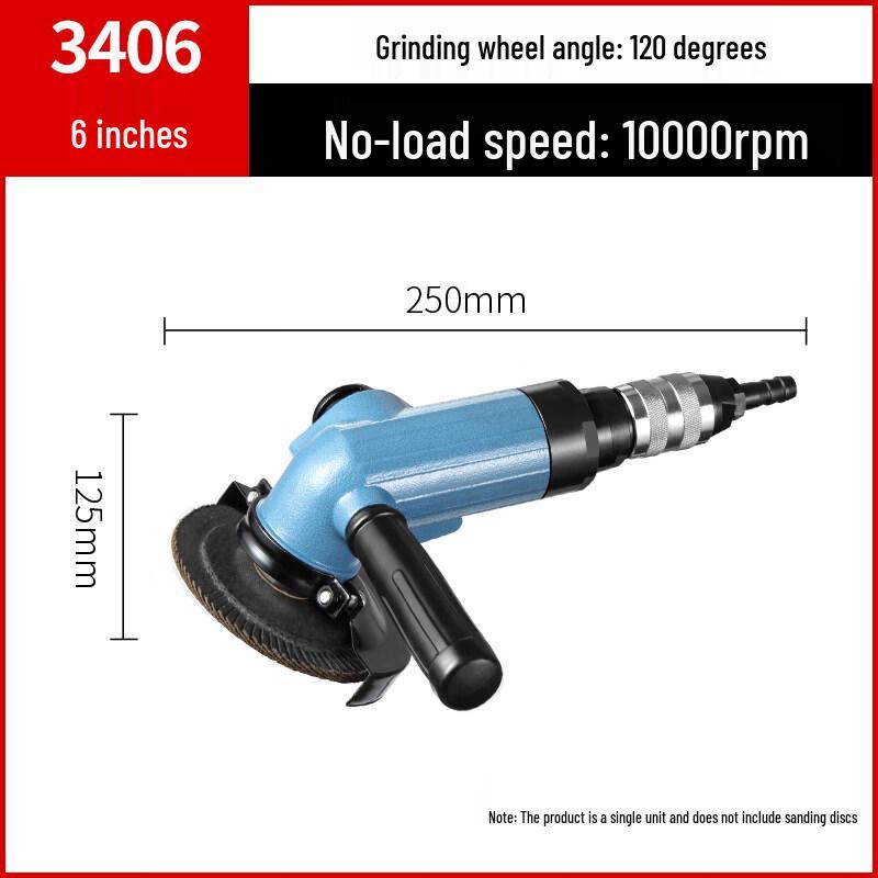 

YunDuo 6-inch Industrial Pneumatic Angle Grinder
