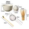 5pcs New Bamboo Ceramic Japanese Matcha Tea Set with Spout Food Grade Matcha Whisk Set Reusable Safe Green Tea Whisk Stirring