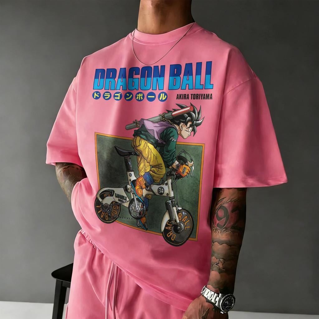 2026 New Summer Dragon Ball 40th Anniversary Kakarot 100% Cotton Anime Printed Fashion T-shirt Extra Size Streetwear Unisex Y2k