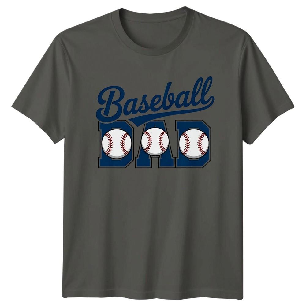 Baseball Dad Unisexs TShirt Fatherhood Baseball Fathers Day Gift For Him S
