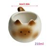 1Pieces Ceramic Mug Cartoon Siamese Cat Coffee Cup Underglaze Colored Cat Water Cup Breakfast Milk Cup Outdoor Tableware