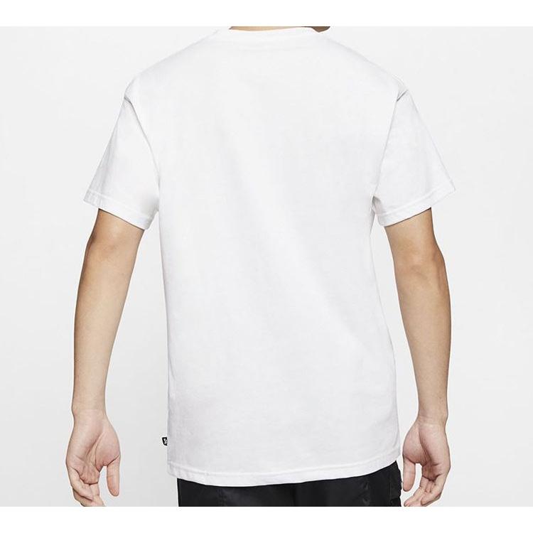 Nike SB Skateboard Funny Pattern Skateboard Short Sleeve White Men's CW5407-100