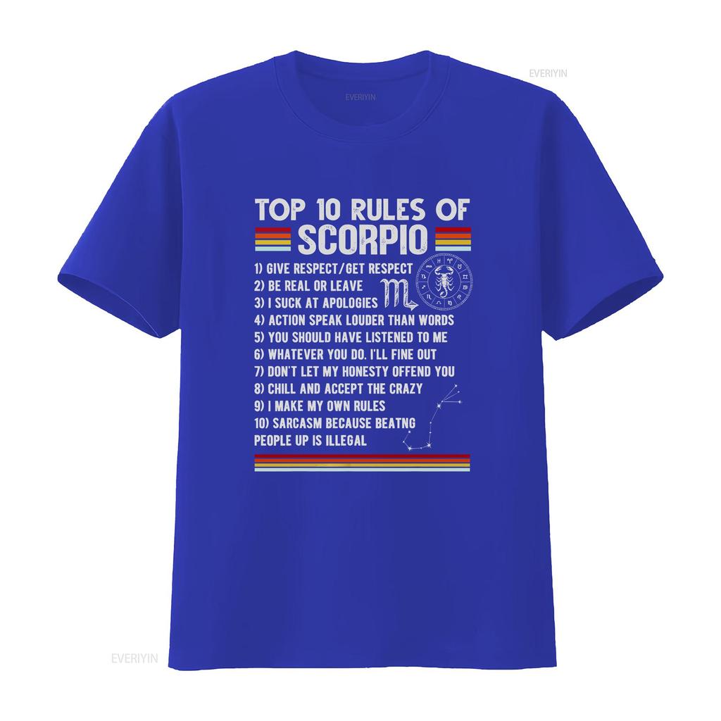 October November Scorpio Nutrition Facts Zodiac Sign T Shirt Vintage Fashion Stretched Homme Designer Clothes Streetwear
