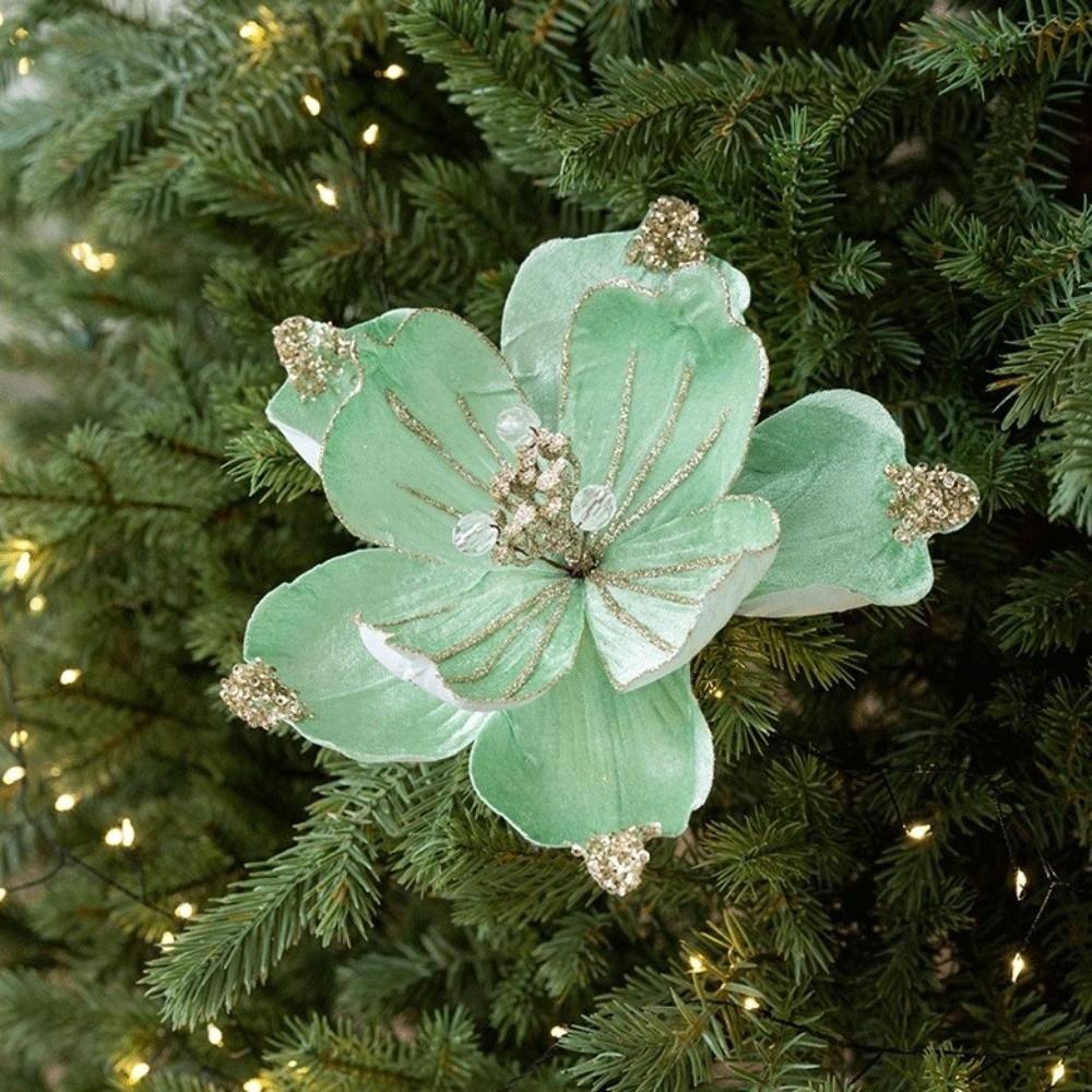 Magnolienblüte Weihnachtsbaumschmuck Simulation Weihnachtsbedarf Weihnachtsbaumanhänger Heimdekoration
