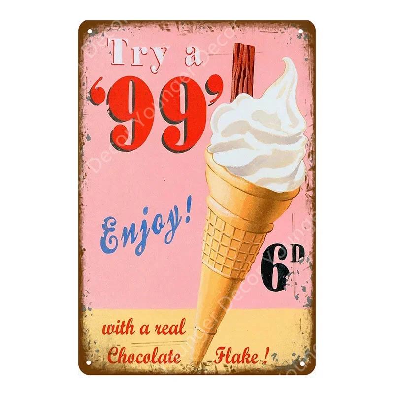 

Fresh Watermelon Strawberries Metal Signs Delicious Baking Queen Cupcakes Metal Poster Pub Bar Cafe Home Decor YJ076 20x30cm（7.8x11.8inch）