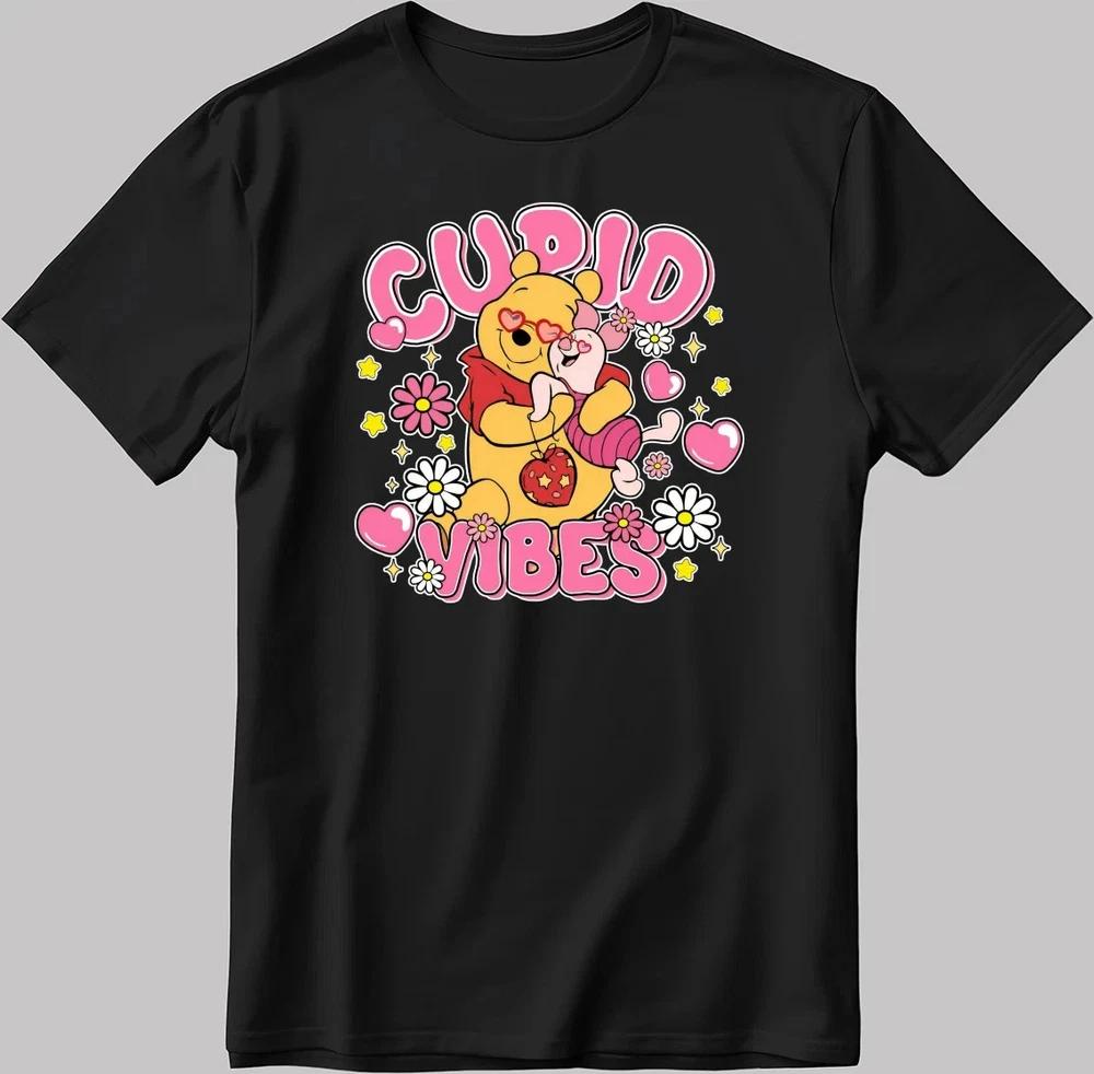 Cupid Vibes Winnie The Pooh Love TShirt Size S4XL S
