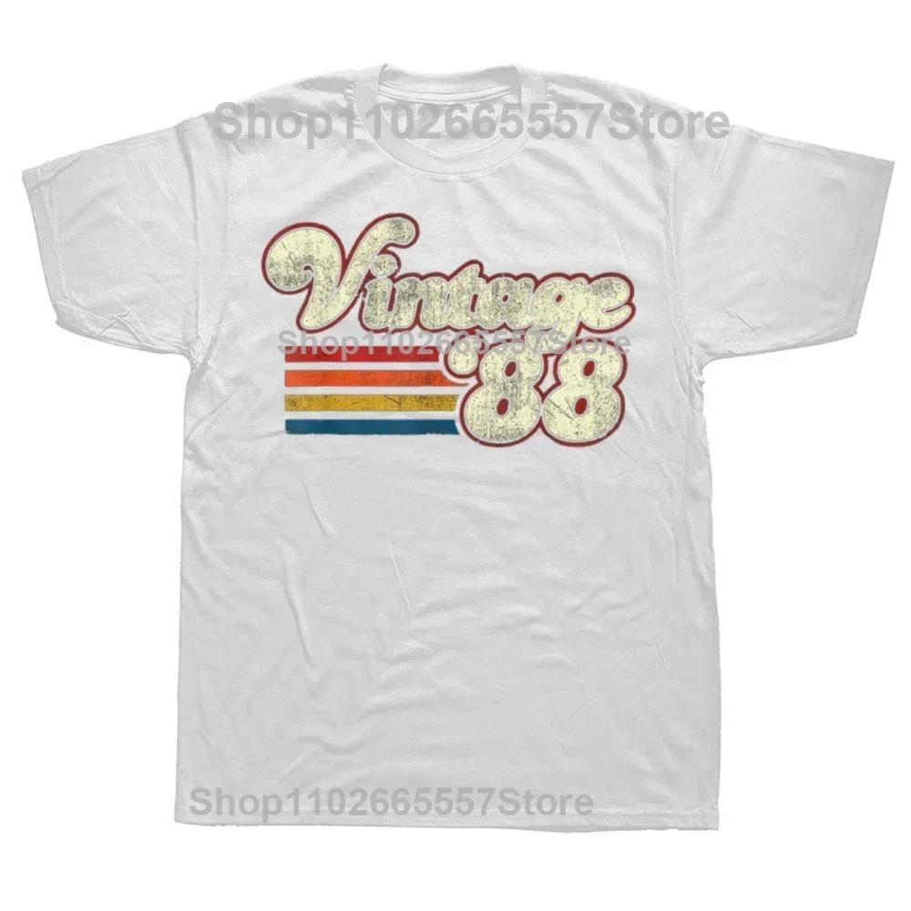 New Men Retro Cassette Vintage Made in 1988 T Shirt 37th 37 Years Old Birthday Party Gift Printed Casual Tee shirt Short Sleeve