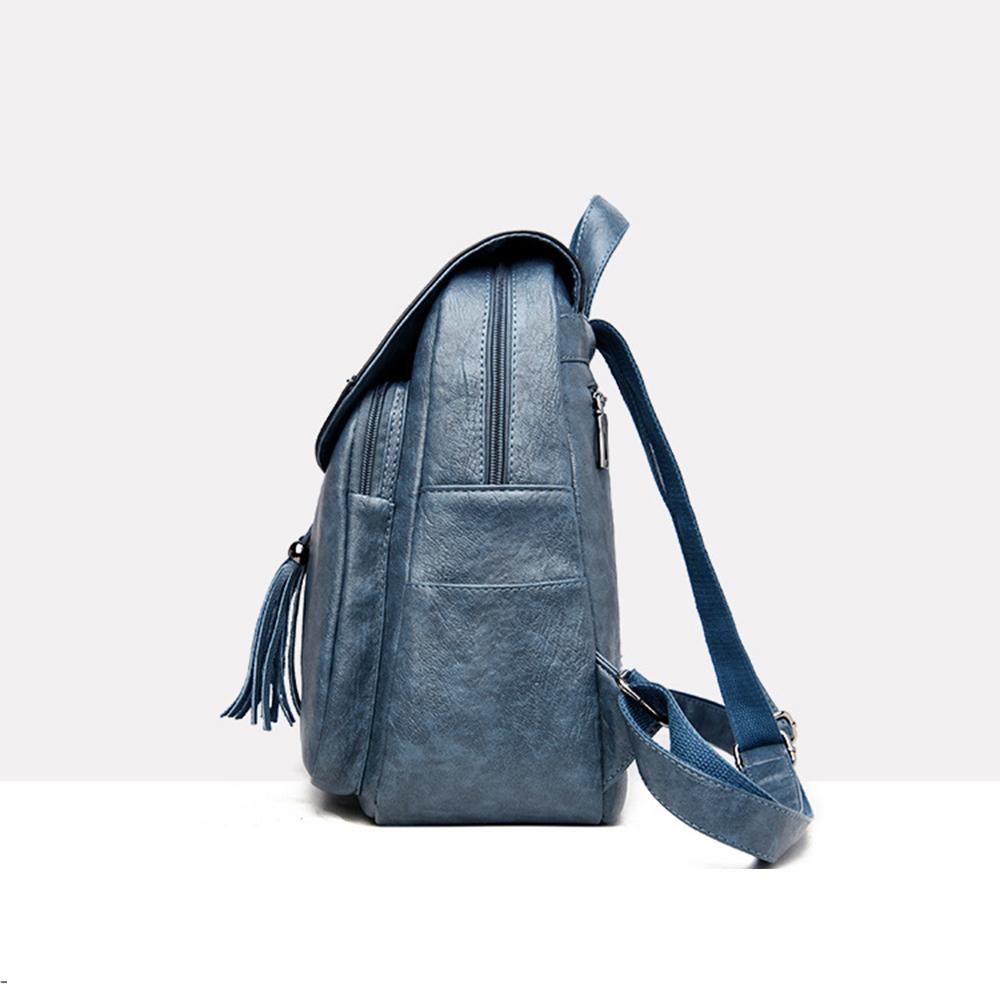 Women Backpack Korean Version of Wild Fashion Simple Backpack Travel Tassel New