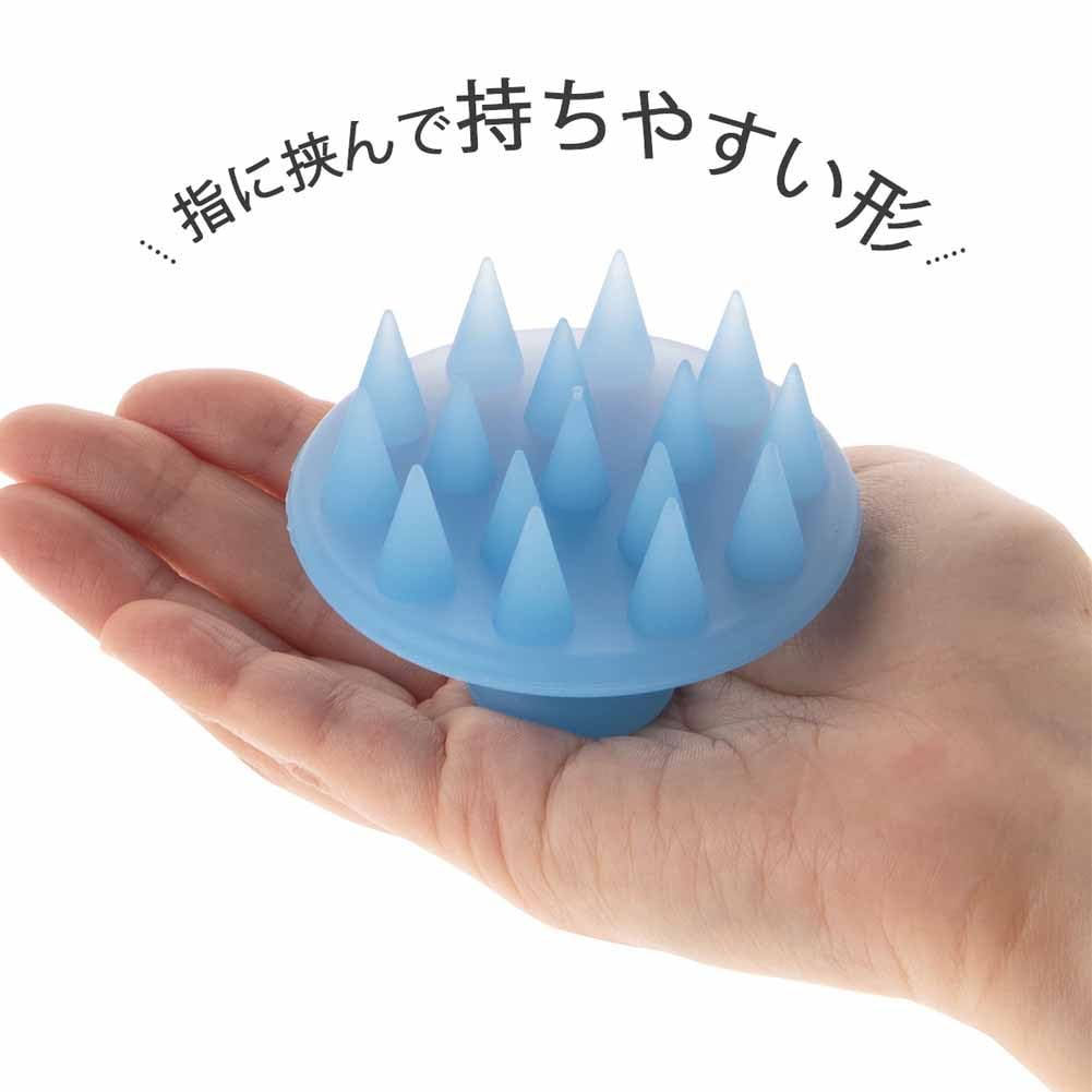 Shimomura Kihan Silicone Shampoo Brush in for Men and Hair Scalp and Pore Easy to Scalp 32709 [Made Japan] Women, Washing, Massage, Tangle-Free, Hold,