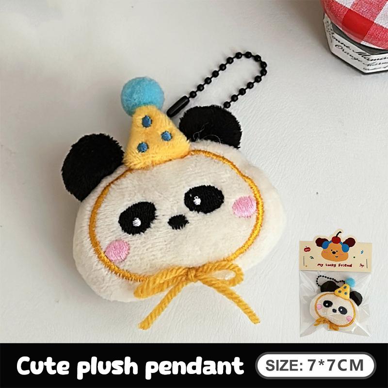 Mini Cartoon Small Animal Doll Toy Keychain Creative Cute Pendant Keychain Exquisite Backpack Decoration Accessories Gifts