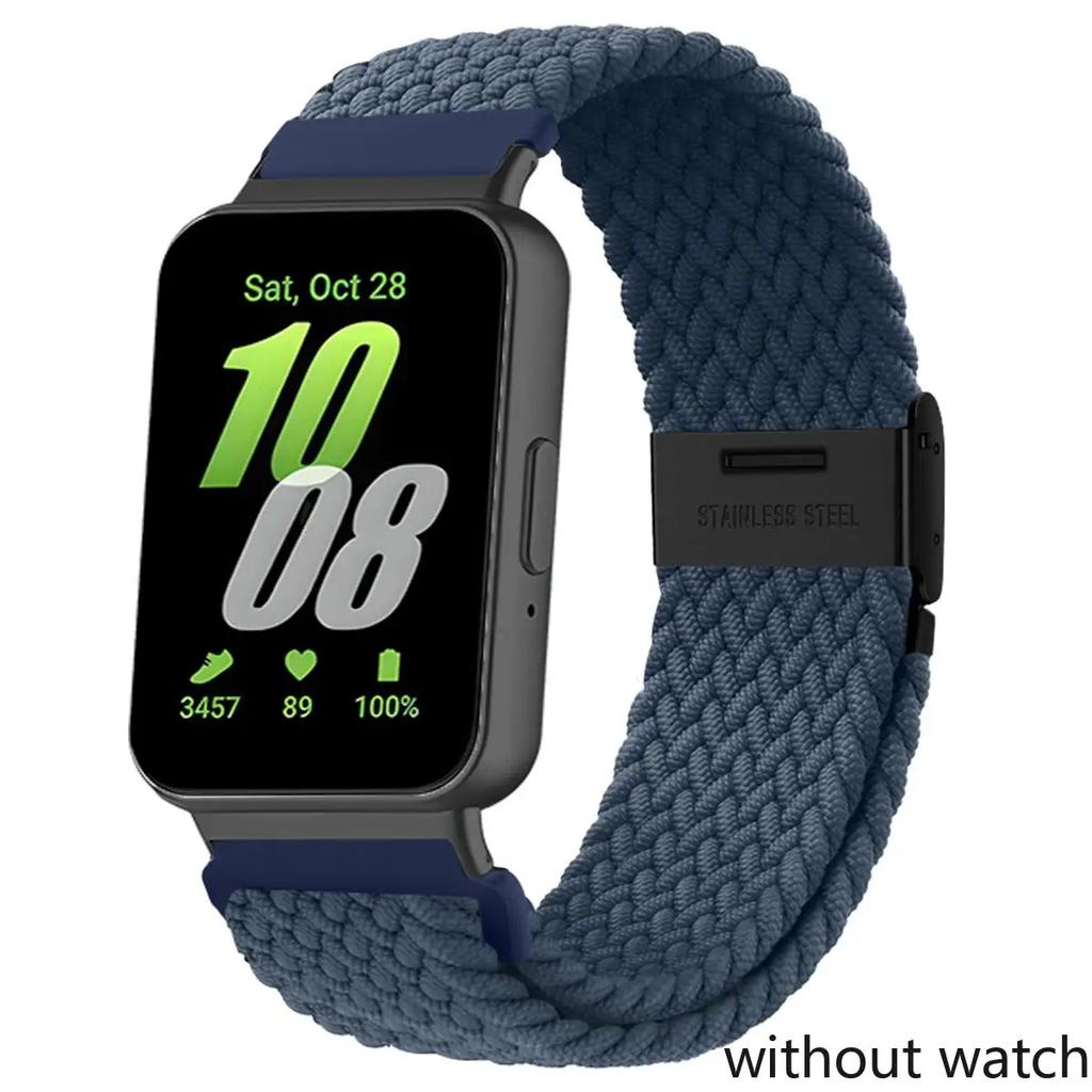 Braided Bands for Samsung Galaxy Fit 3 Sports Strap Adjustable Replacement Correa Nylon Bracelet for Samsung Galaxy Fit3 Band