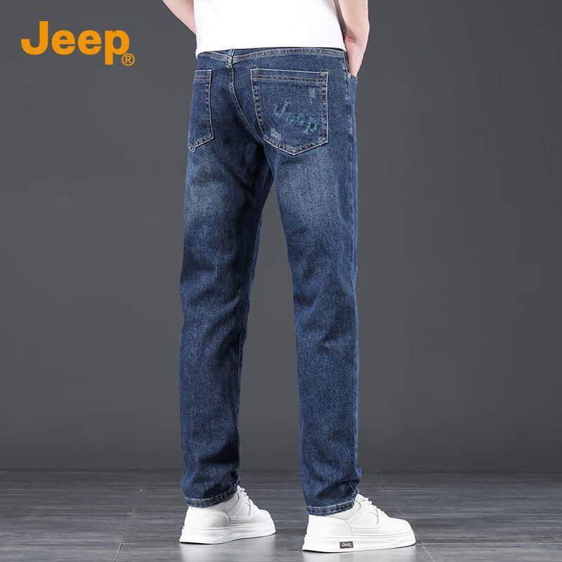 JEEP Men's 2025 Autumn Retro Straight Leg Jeans