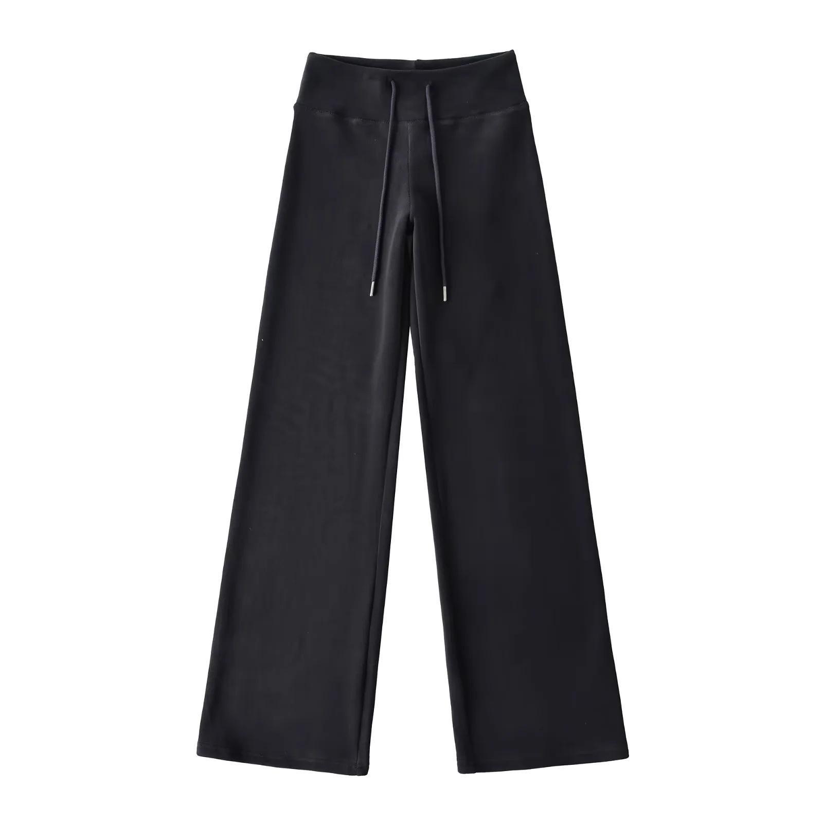

American Sherpa Wide-Leg High-Waist Pants - Women s Yoga & Casual Wear Medium