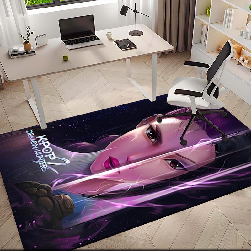 1pc K-Pop themed poster Carpet Rug for Living Room Bedroom Home Sofa Decoration,Kids play Non-slip Floor Mat